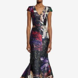 RUBIN SINGER Multi Color Cap-sleeve Graffiti-print